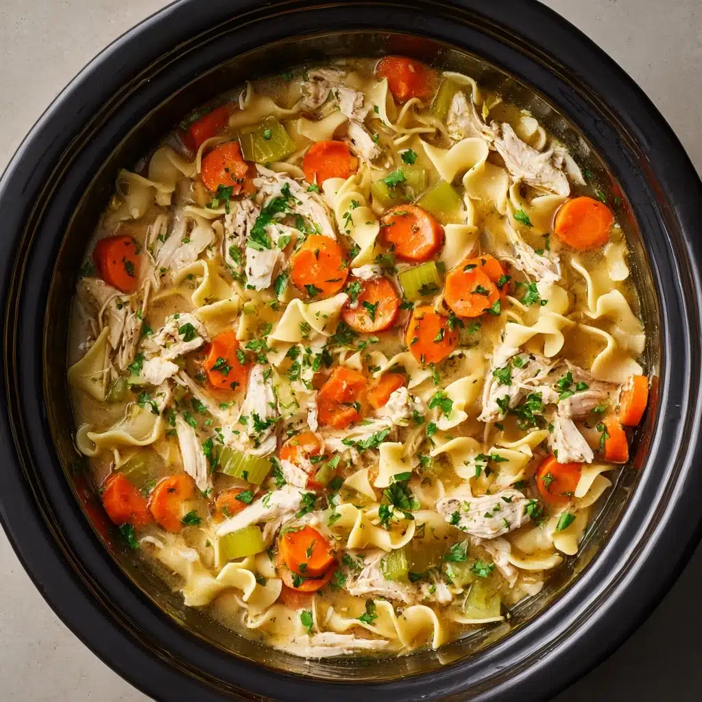 Crockpot Chicken Noodle Soup Recipe - Recipe Image