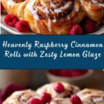 Raspberry Cinnamon Rolls with Lemon Glaze Recipe