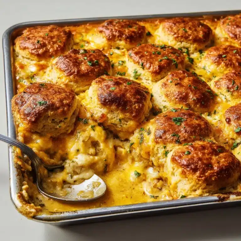Cheddar Biscuit Breakfast Casserole Recipe