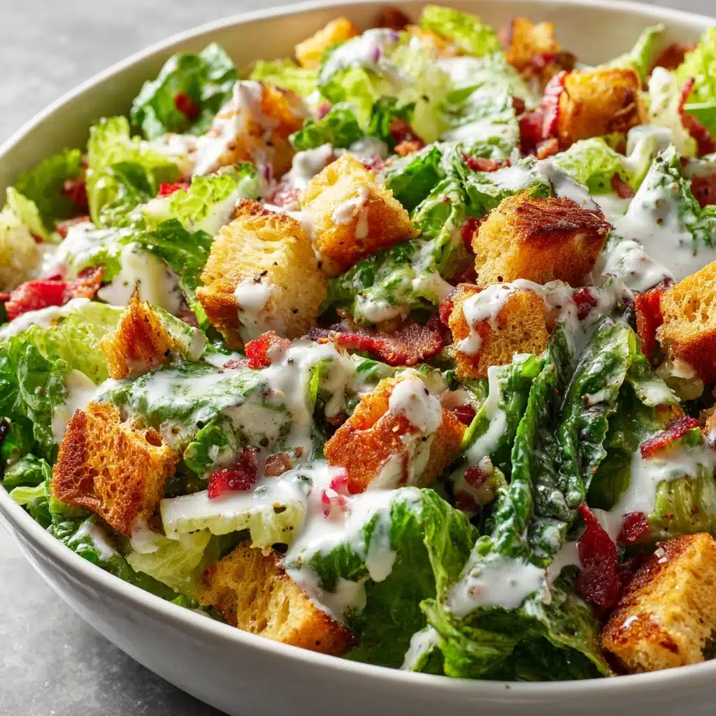 Caesar Salad with Homemade Dressing Recipe