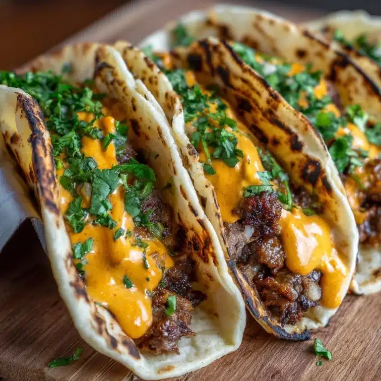 Garlic Butter BBQ Beef Tacos Recipe