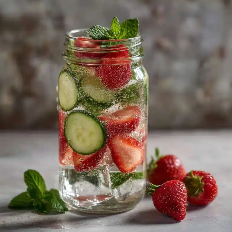Strawberry Cucumber Lime Infused Water Recipe