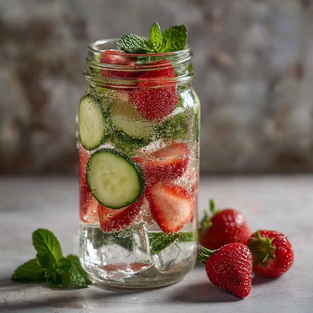Strawberry Cucumber Lime Infused Water Recipe - Recipe Image