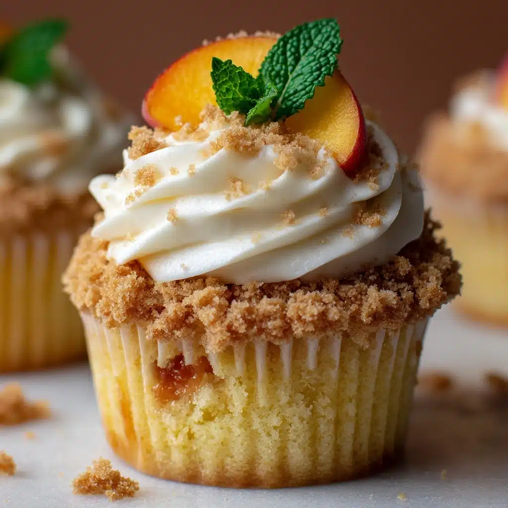 Peach Cobbler Cupcakes Recipe - Recipe Image