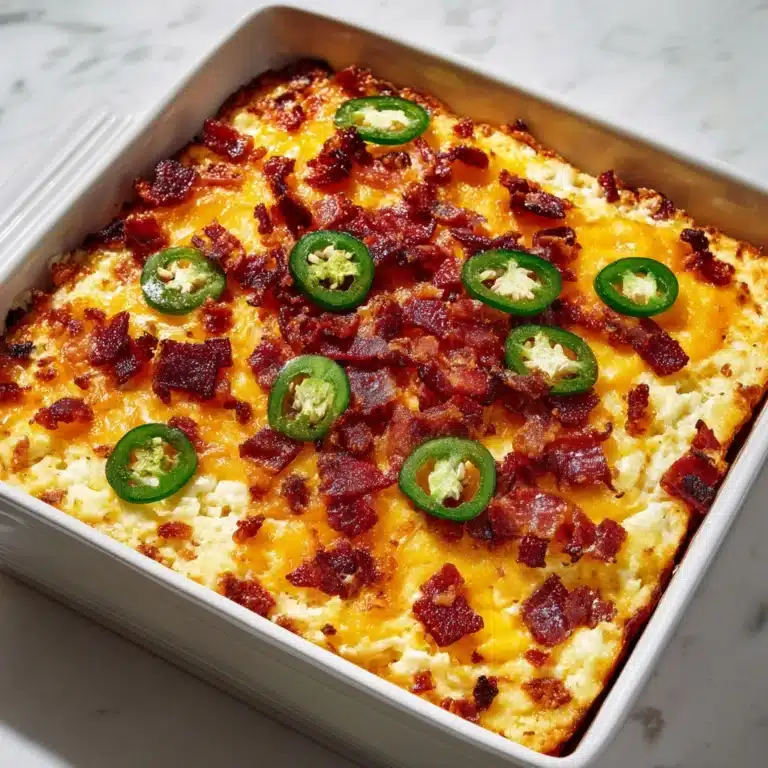 Cauliflower Jalapeno Popper Casserole Recipe