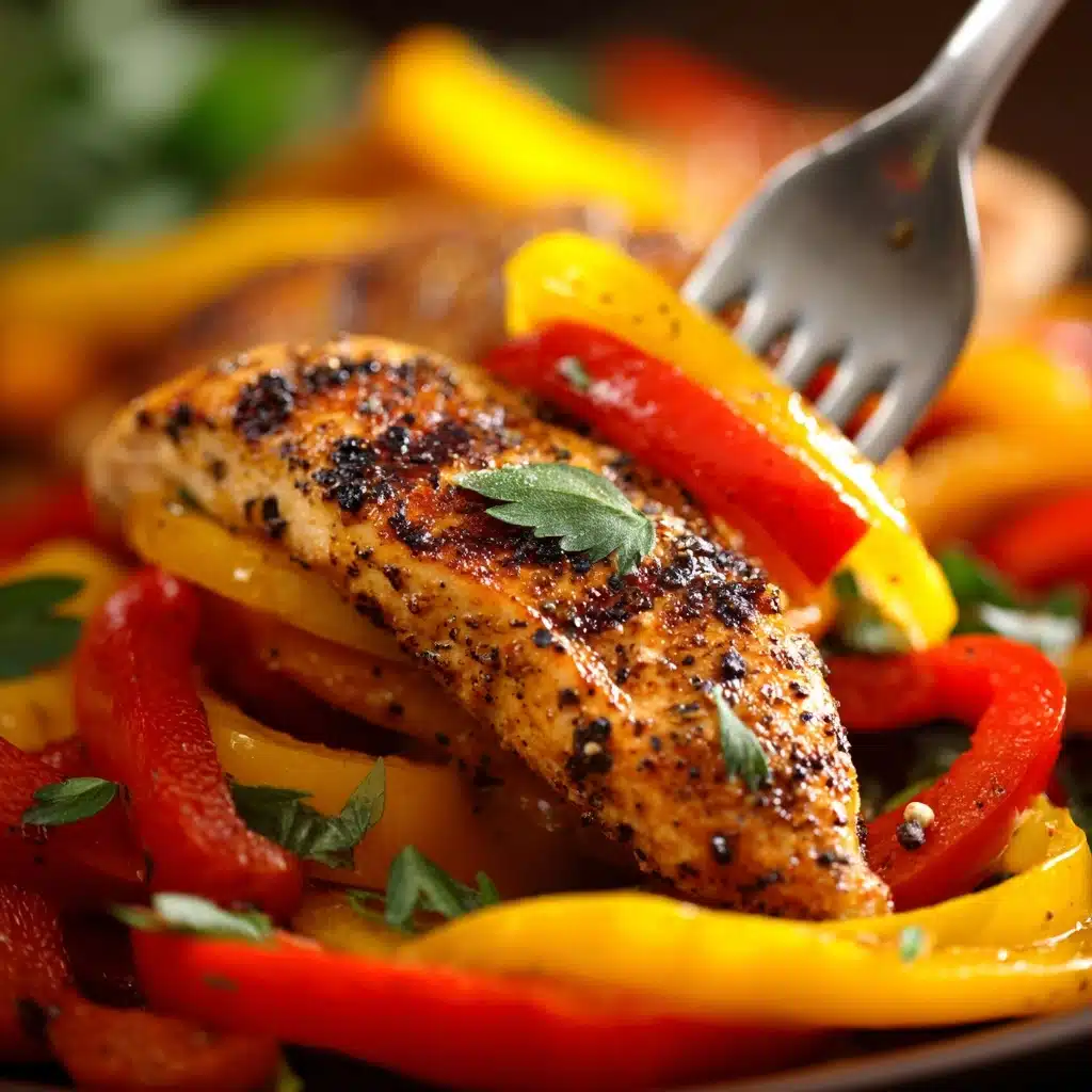 Balsamic Chicken and Peppers Recipe - Recipe Image