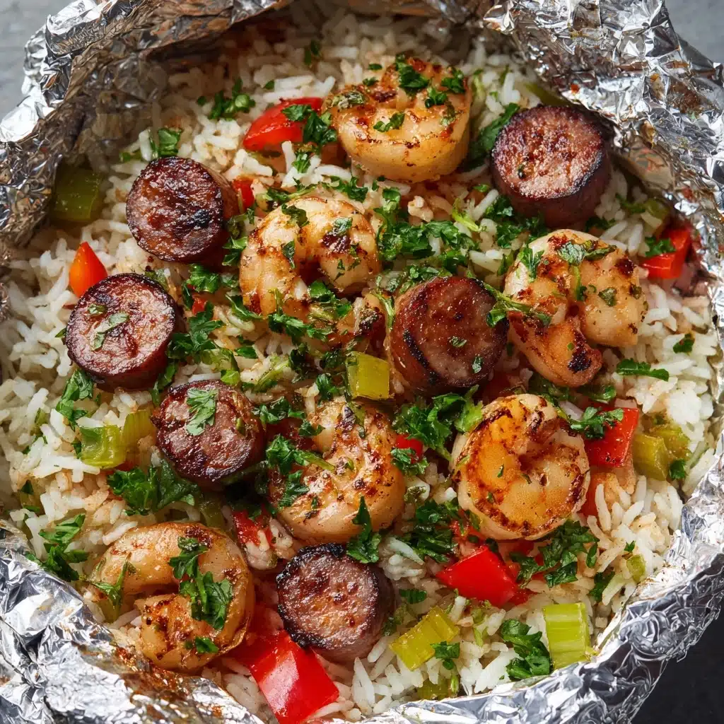 Jambalaya Foil Packets Recipe - Recipe Image