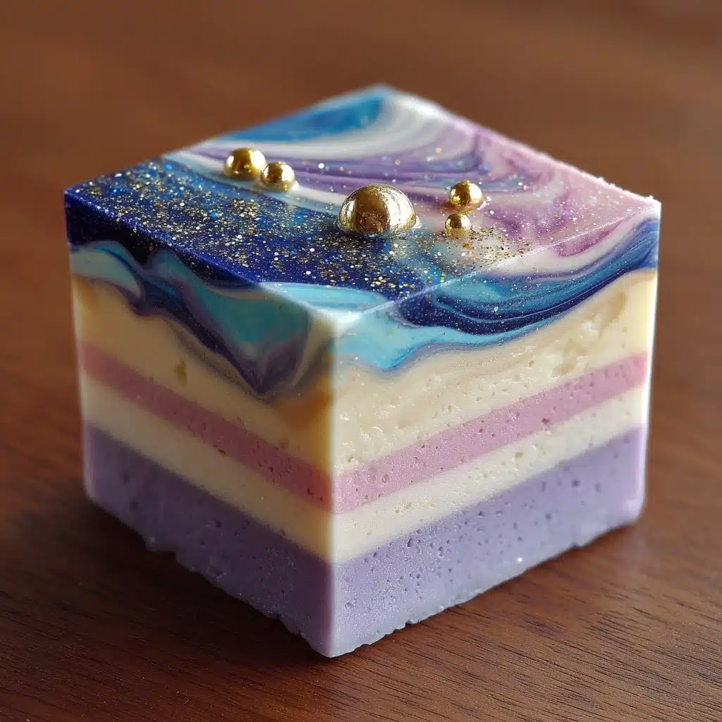 Galaxy Swirl Cotton Candy Fudge Recipe - Recipe Image