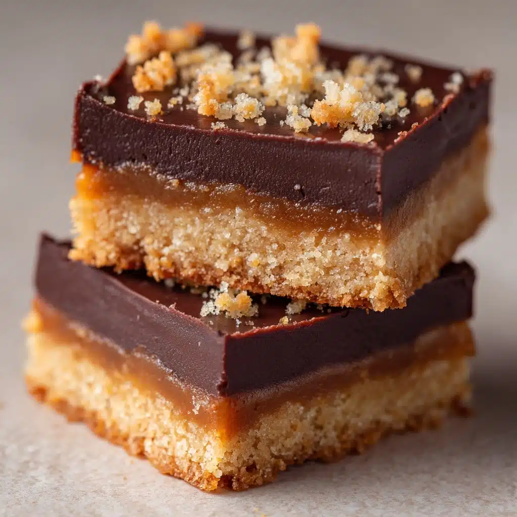 No-Bake Shortbread Fudge Slice Recipe - Recipe Image