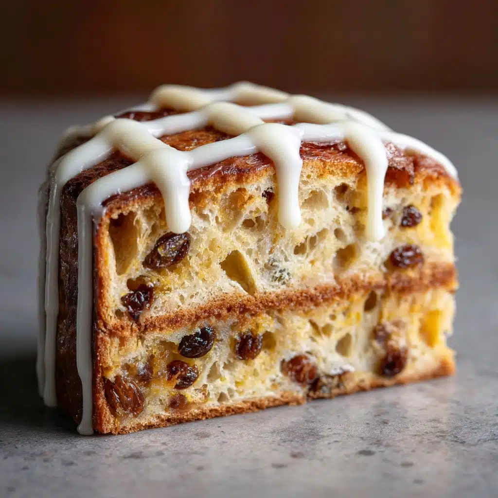 No-Bake Hot Cross Bun Slice Recipe - Recipe Image