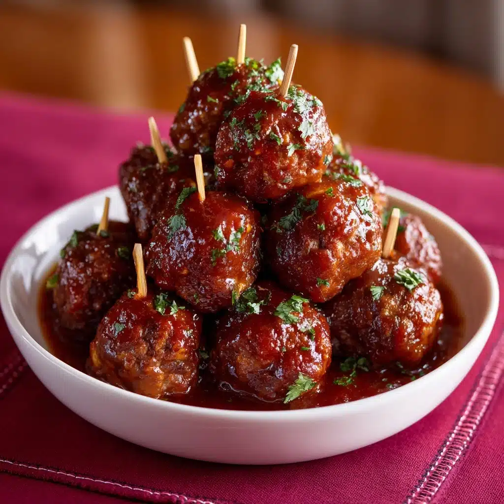 Hot Pepper Jelly Meatballs Recipe - Recipe Image