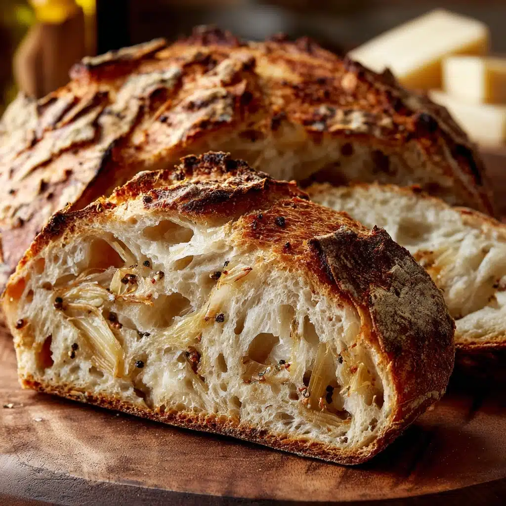 Caramelized Onion & Gouda Sourdough Recipe - Recipe Image