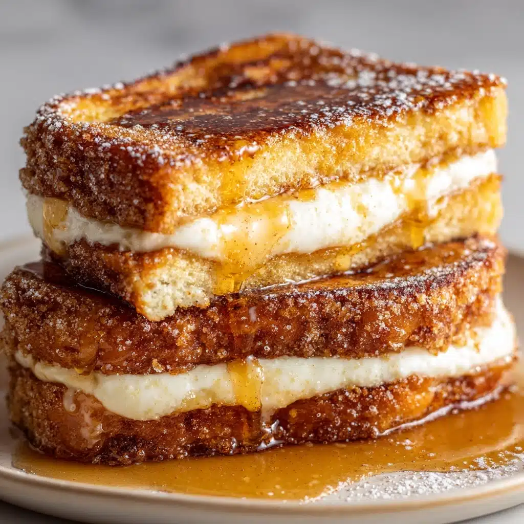 Churro Stuffed French Toast with Cinnamon Sugar Recipe - Recipe Image