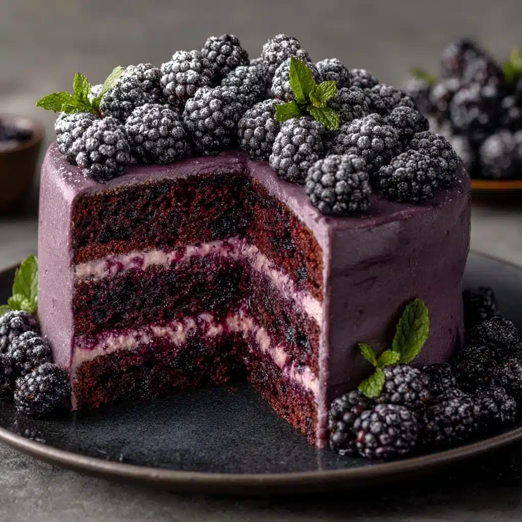 Blackberry Velvet Gothic Cake Recipe - Recipe Image