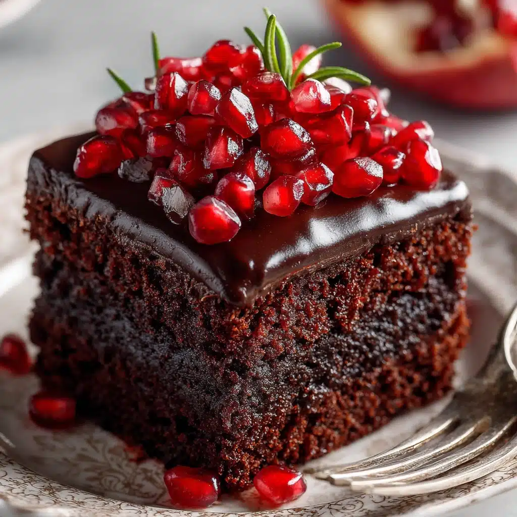Chocolate Sponge with Pomegranate Ganache Recipe - Recipe Image