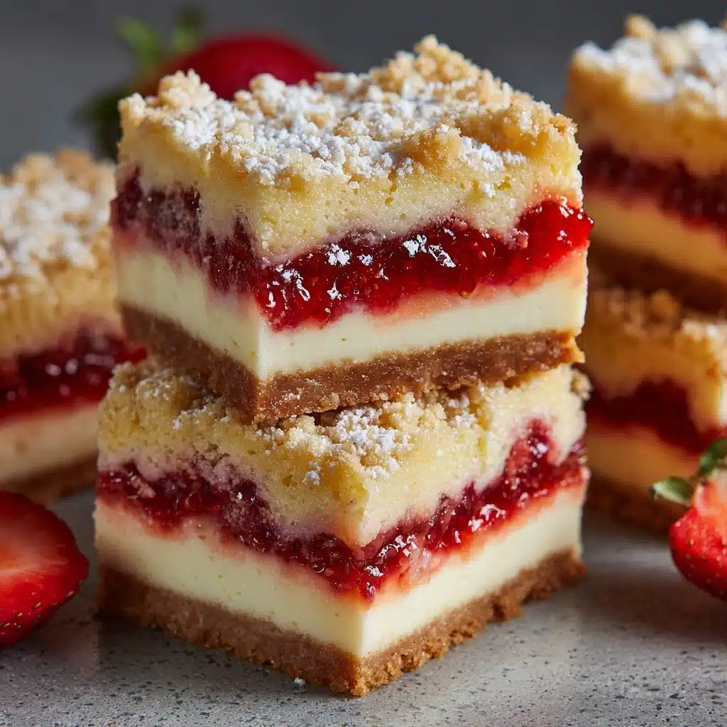 Strawberry Lemon Cheesecake Bars Recipe