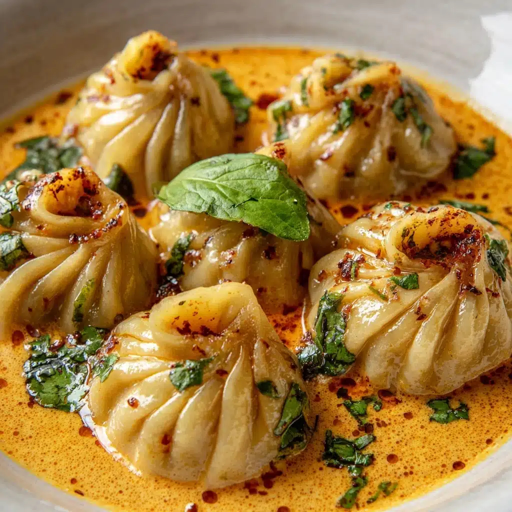 Soup Dumplings in Thai Red Curry Sauce Recipe - Recipe Image