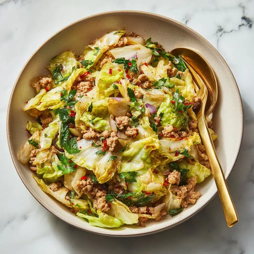 Ground Beef and Cabbage Skillet Recipe - Recipe Image