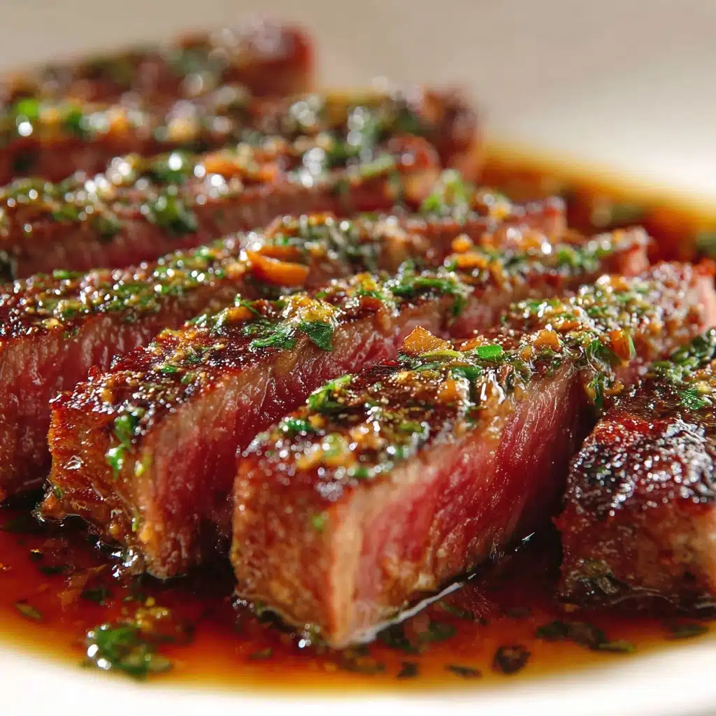 Garlic Butter Skillet Flank Steak (Oven-Finished) Recipe - Recipe Image