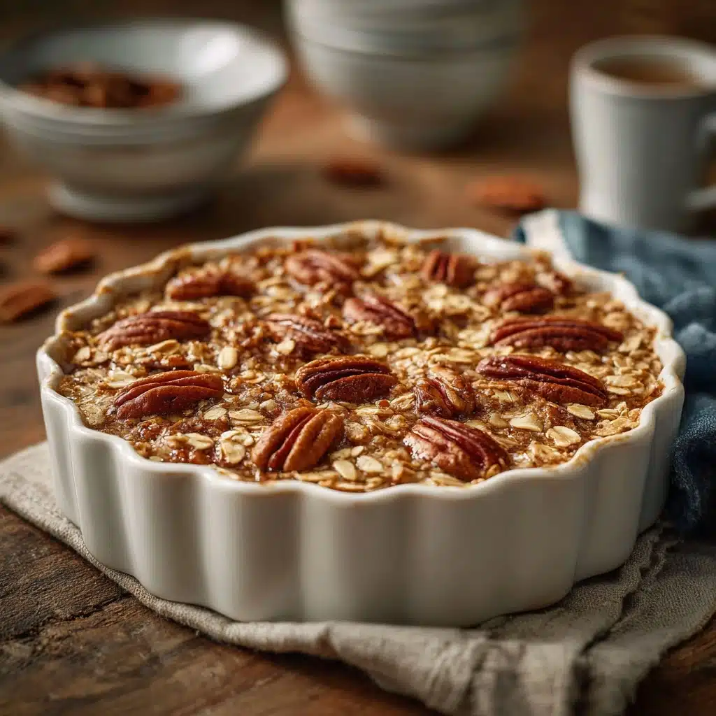 Pecan Pie Baked Oatmeal Recipe - Recipe Image