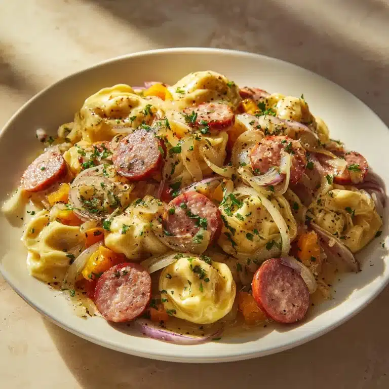 Classic Crockpot Pierogi Casserole with Kielbasa Recipe