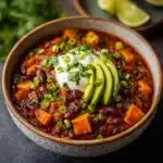 Vegan Sweet Potato Lentil Chili Recipe