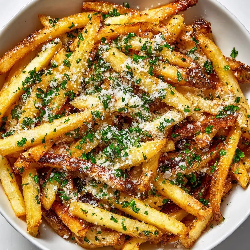 Crispy Air Fryer Garlic Fries Recipe - Recipe Image