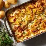 Cheesy Garlic Herb Roasted Potatoes Recipe