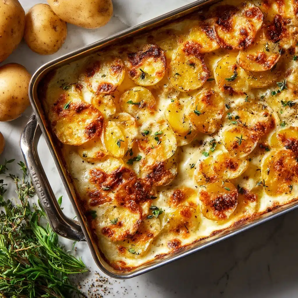 Cheesy Garlic Herb Roasted Potatoes Recipe