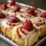 Strawberry Cheesecake Cinnabon Rolls Recipe