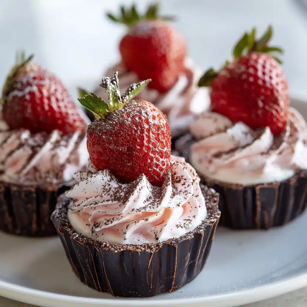 Chocolate Cheesecake Stuffed Strawberries Recipe