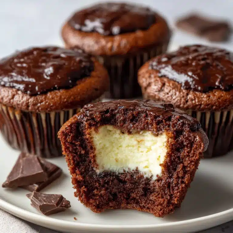 Cheesecake Stuffed Chocolate Cupcakes Recipe
