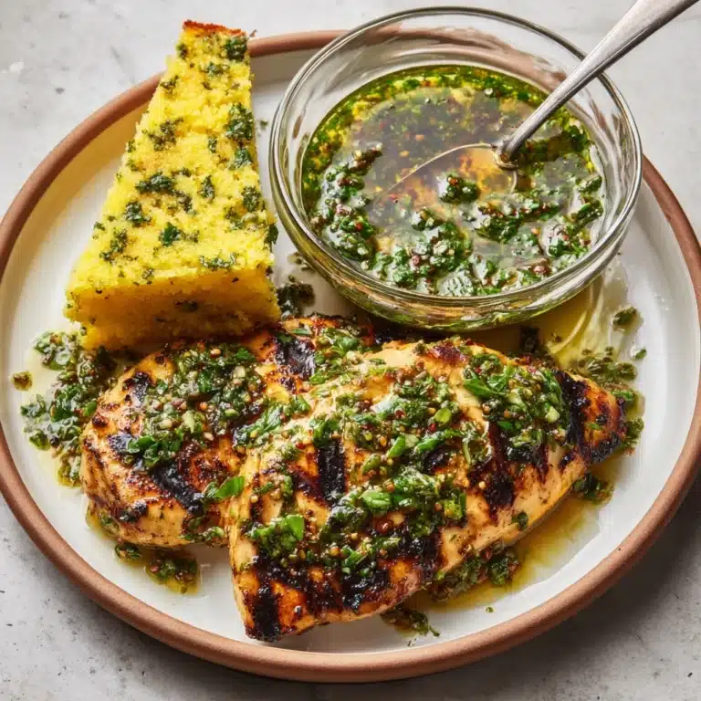 Grilled Chicken Thighs with Chimichurri Recipe