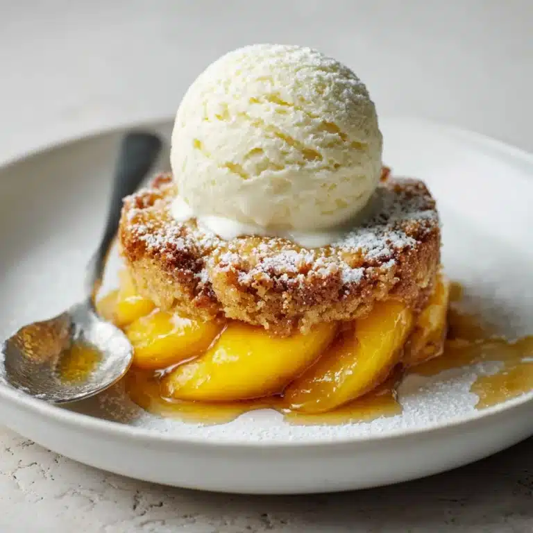 Easy Peach Cobbler Recipe