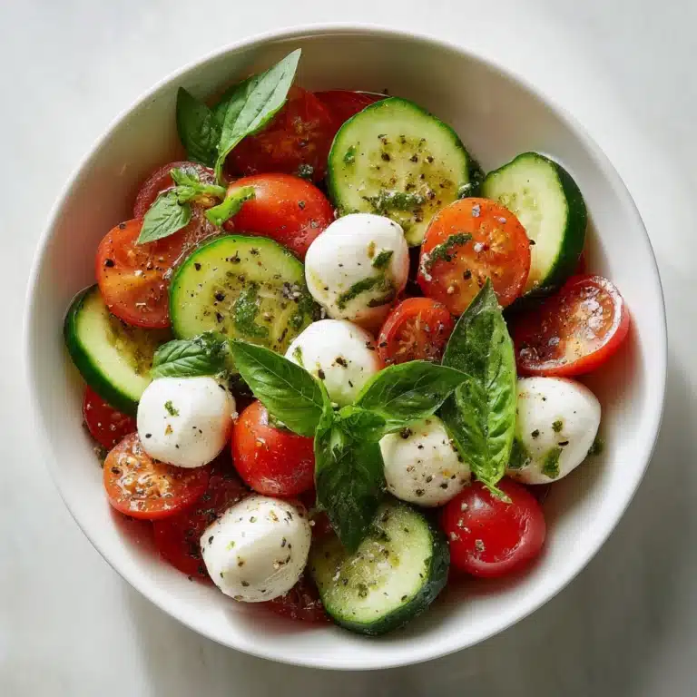 Cucumber Caprese Salad Recipe