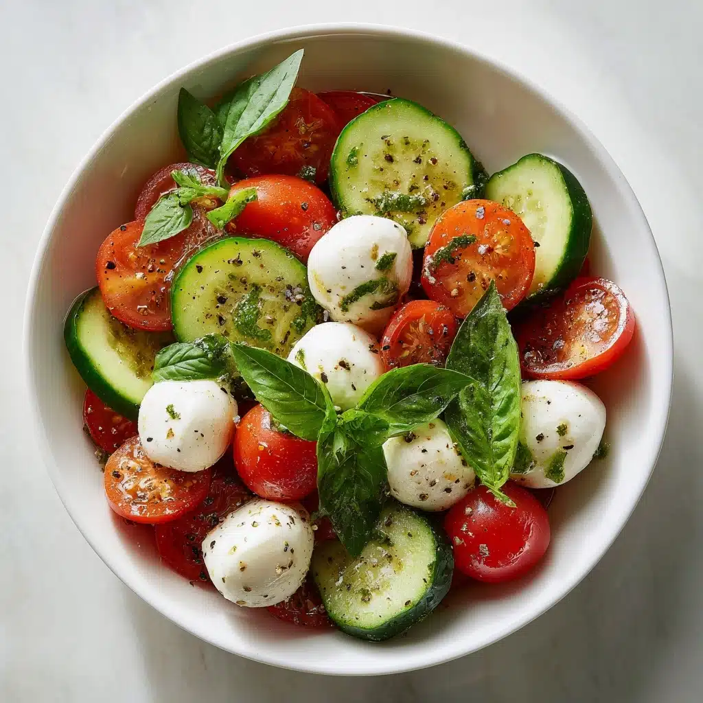 Cucumber Caprese Salad Recipe