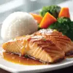 Salmon Teriyaki with Steamed Rice Recipe