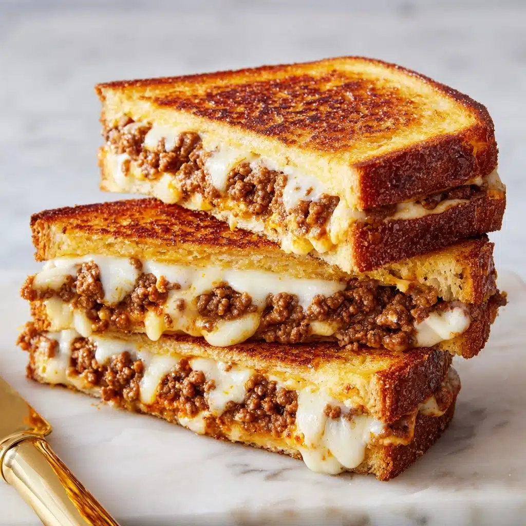 Steak and Mushroom Grilled Cheese Recipe - Recipe Image