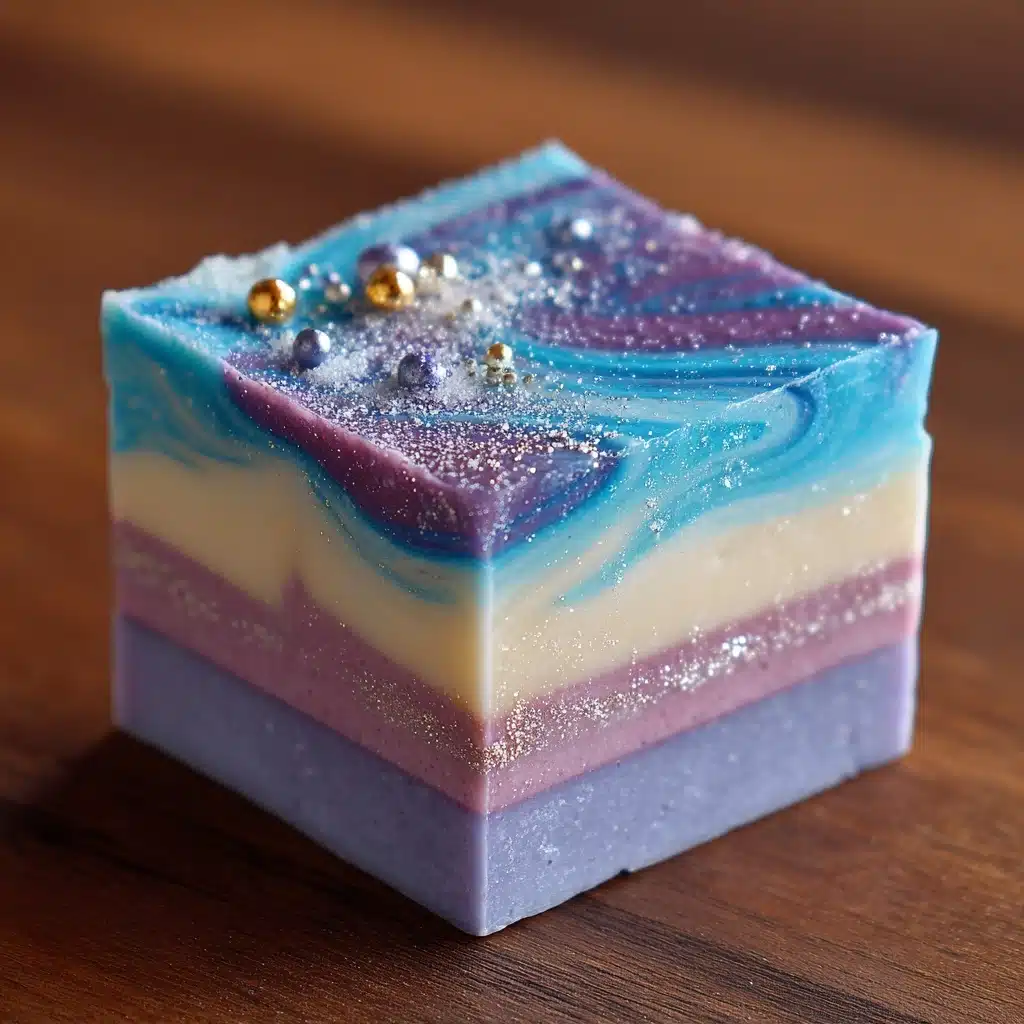 Galaxy Swirl Cotton Candy Fudge Recipe