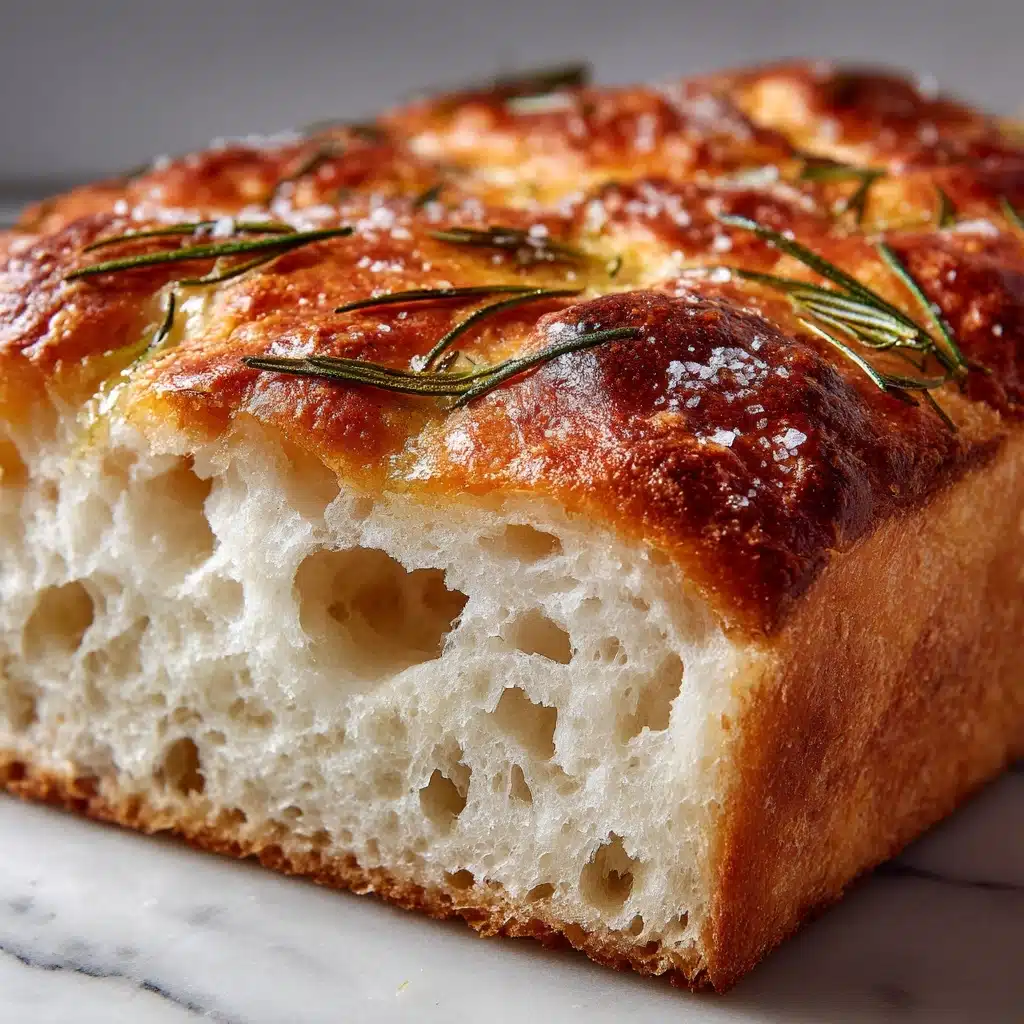 Rustic No-Knead Rosemary Garlic Bread Recipe - Recipe Image