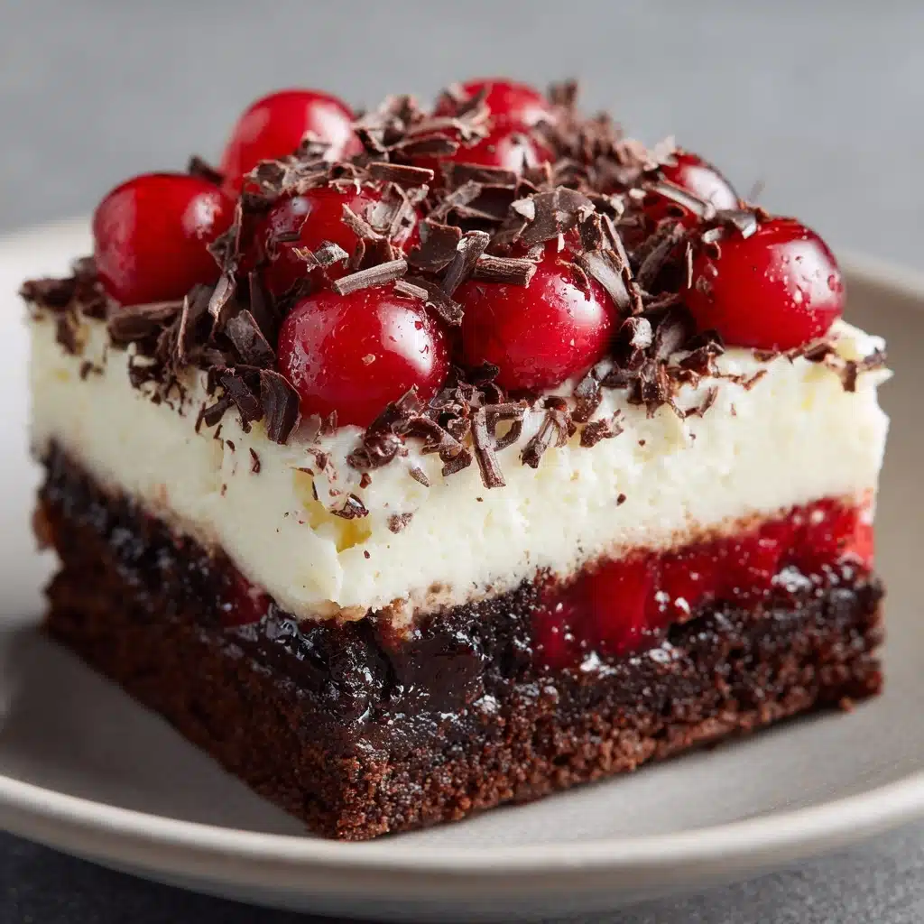 No-Bake Black Forest Slice Recipe - Recipe Image
