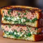 Spinach Feta Salmon Burgers Recipe