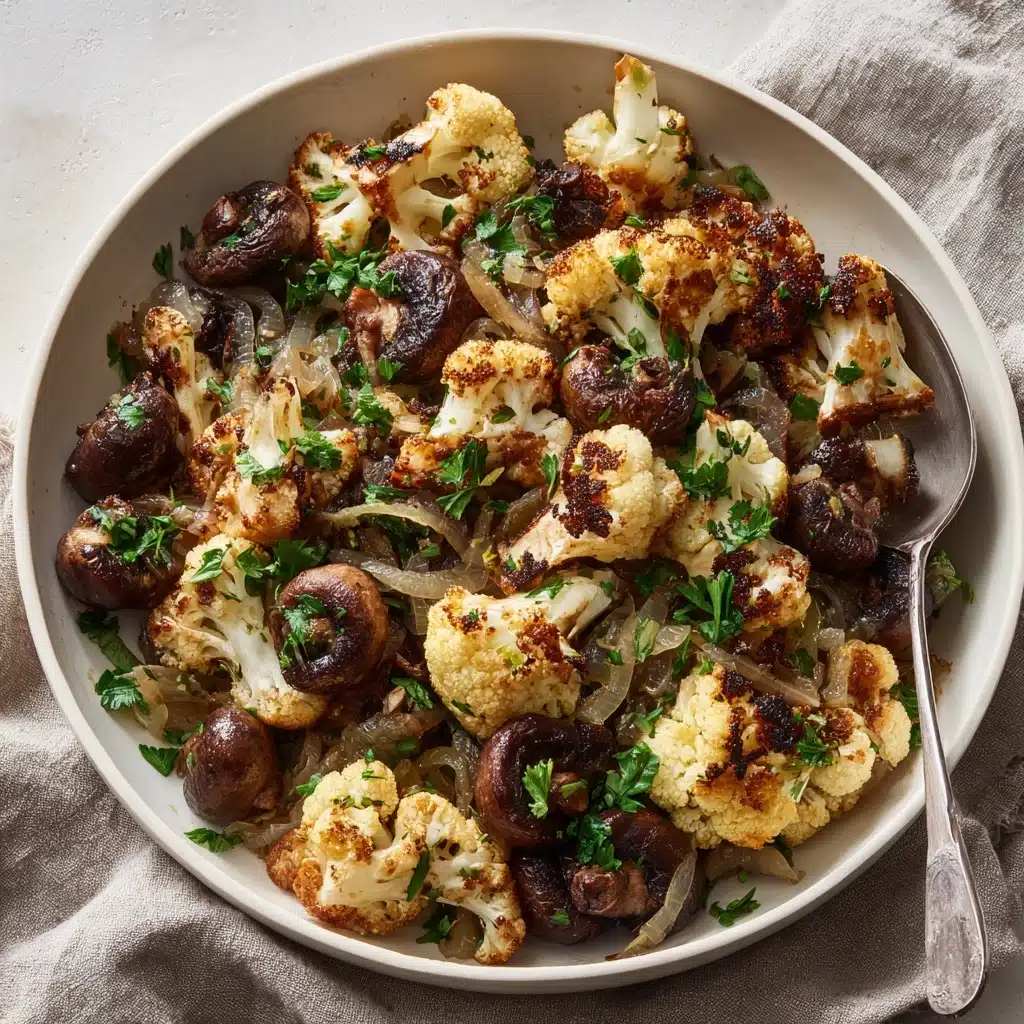 Garlic Cauliflower and Mushrooms Recipe - Recipe Image