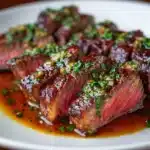 Garlic Butter Skillet Flank Steak (Oven-Finished) Recipe