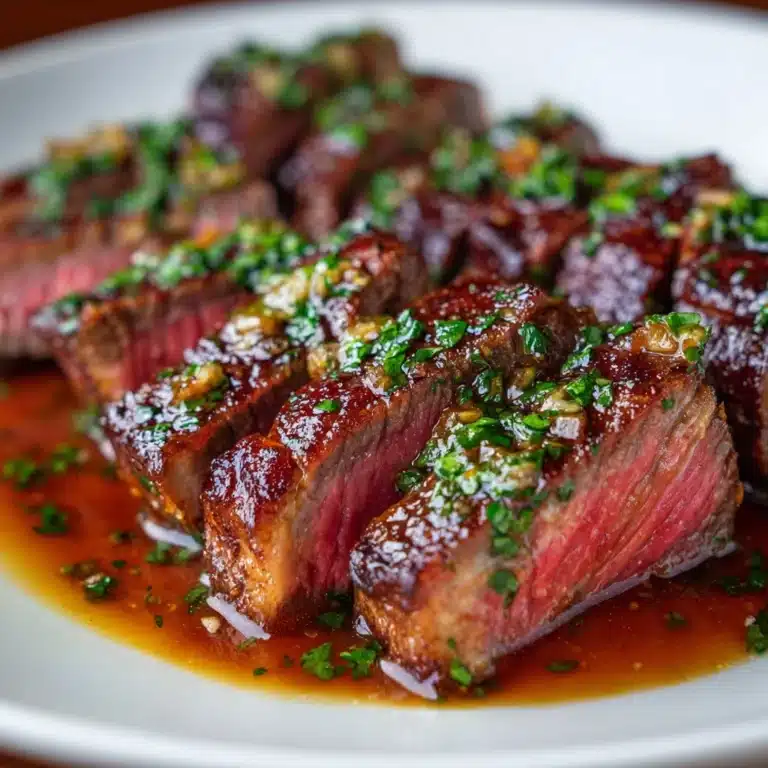 Garlic Butter Skillet Flank Steak (Oven-Finished) Recipe