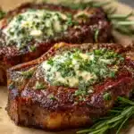 Air Fryer Ribeye Steak with Garlic Butter Recipe