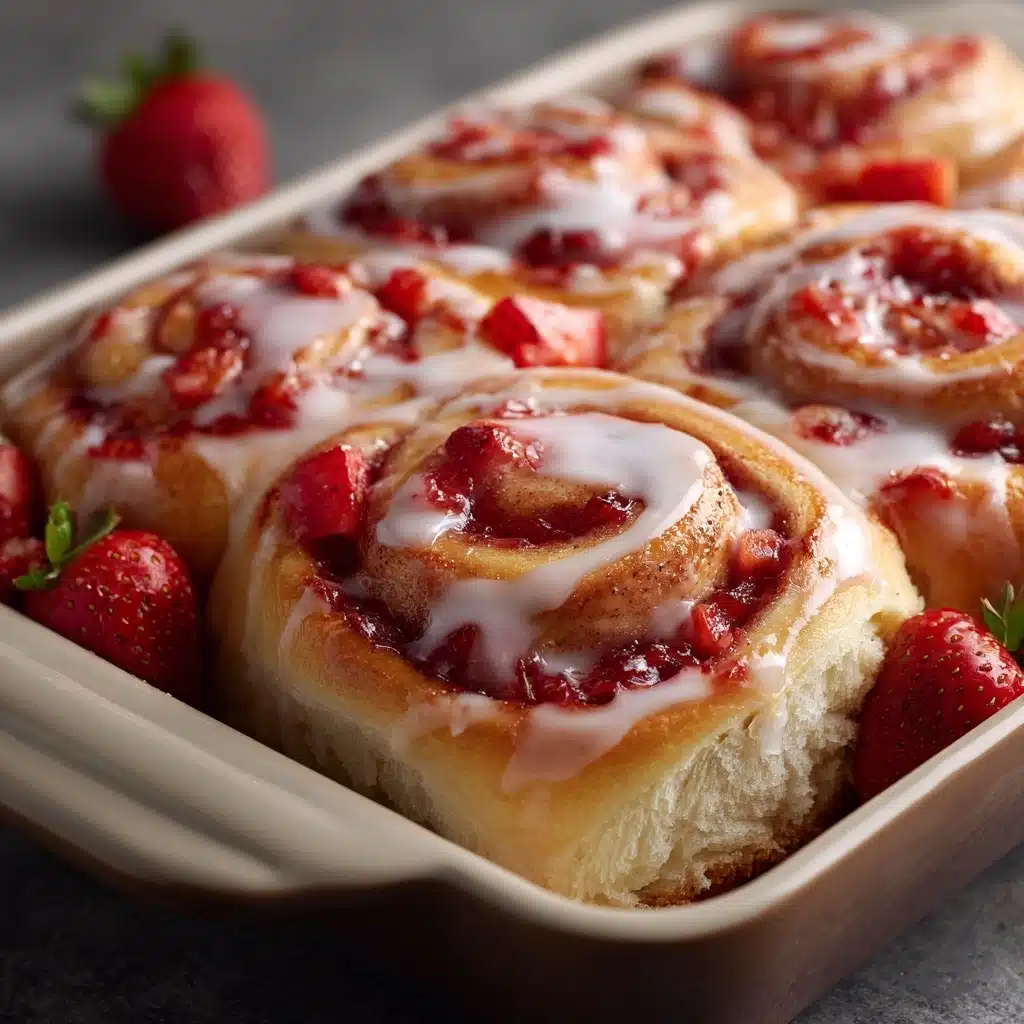 Strawberry Cheesecake Cinnabon Rolls Recipe - Recipe Image