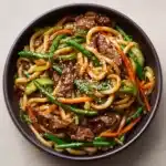 Asian Beef Udon Noodles Recipe
