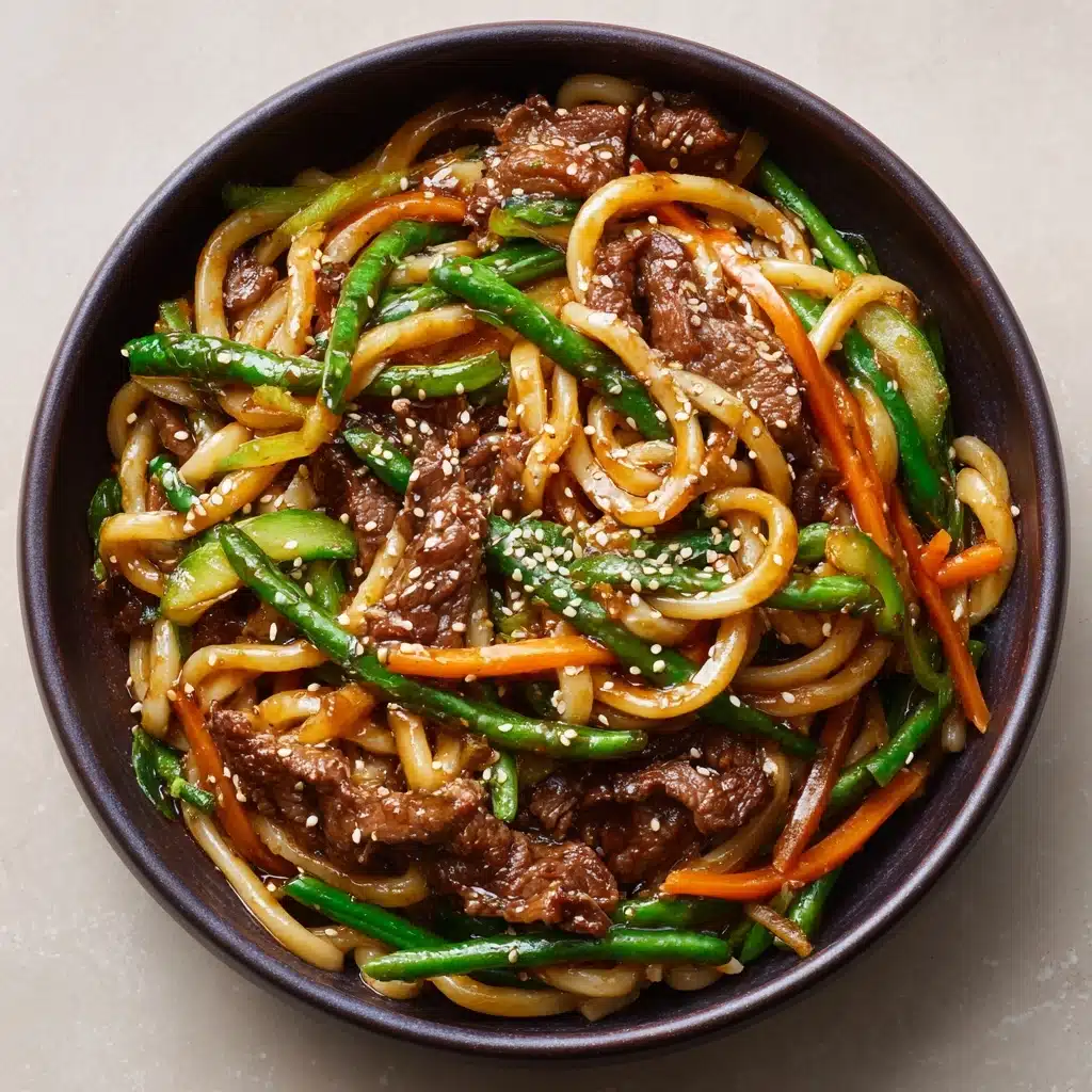 Asian Beef Udon Noodles Recipe