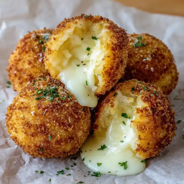 Cheesy Italian Arancini Balls Recipe